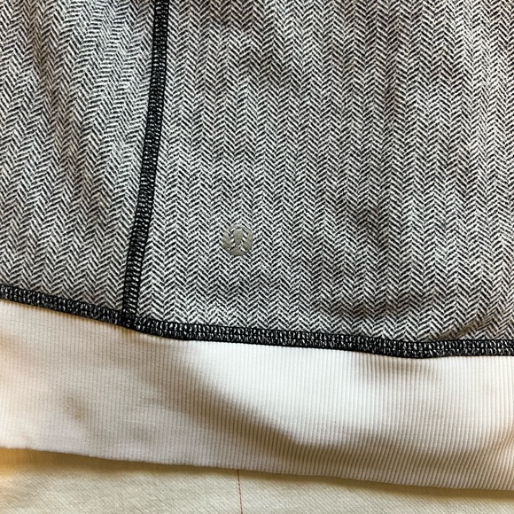 Lululemon Be Present Herringbone Luon High-Neck Warm Zip-Up Jacket Sweatshirt - Picture 10 of 14